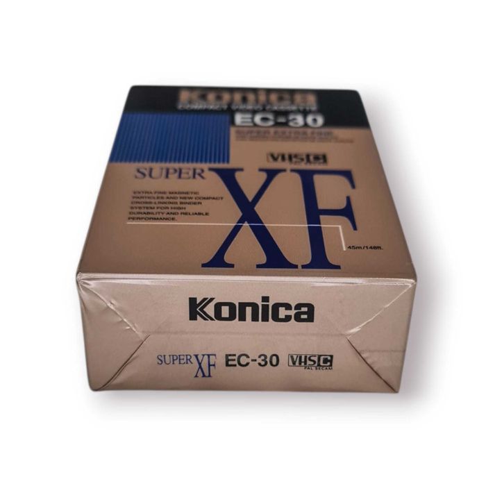 Cassete de Vídeo VHSC Konica Super XF EC-30 — Nova e Selada