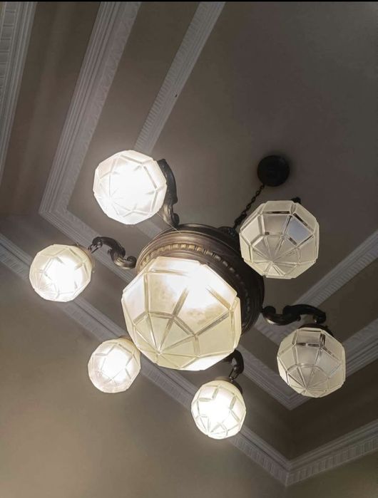 Candeeiro vintage dos anos 40 Art Deco