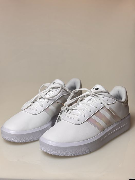 Nowe Buty adidas Court Platform White Holographic R. 41 1/3 (26 cm) Na Platformie