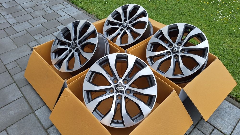 Nowe Alufelgi 5x114,3 R17 Renault Megane IV Kadjar Captur Kangoo Trafic Talisman Duster Nissan Qashqai Juke