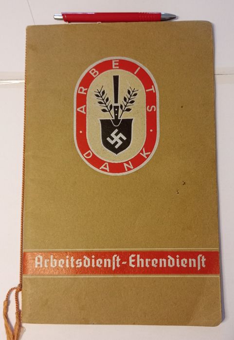 Militaria de Trincheira Album Honorário de Fotos RAD 1935/36