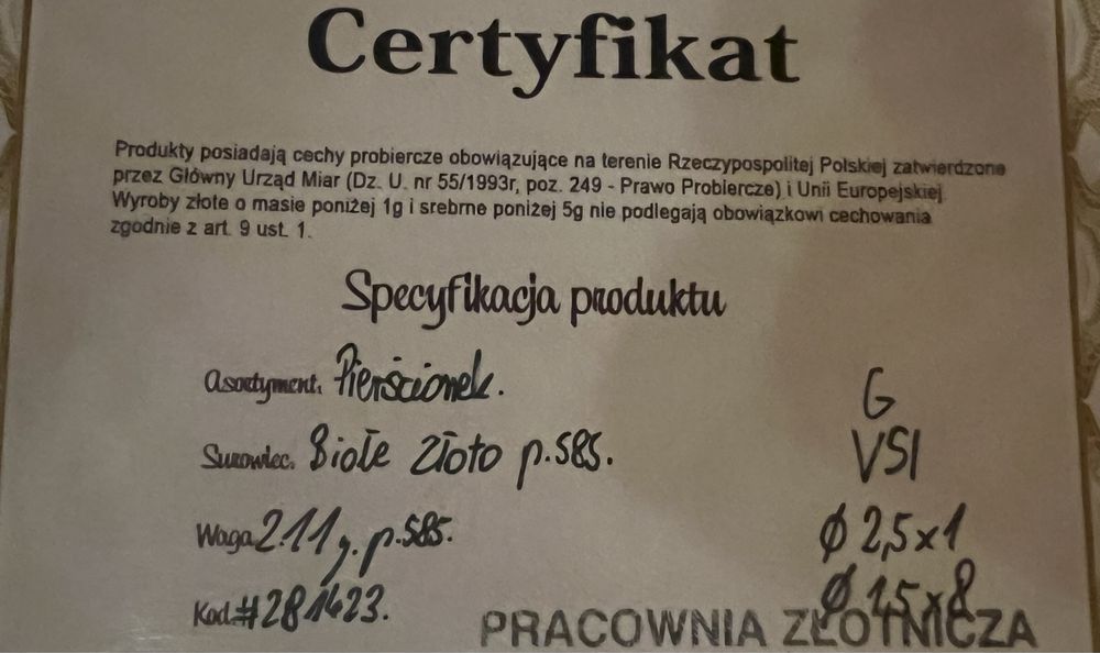 Pierścionek zaręczynowy!