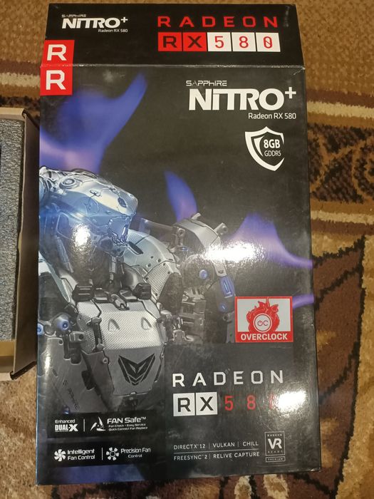 Видеокарта Sapphire rx 580 nitro+ 8gb
