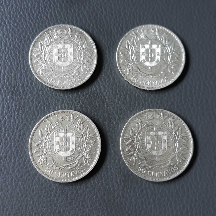 Moedas 50 Centavos PRATA - SÉRIE COMPLETA