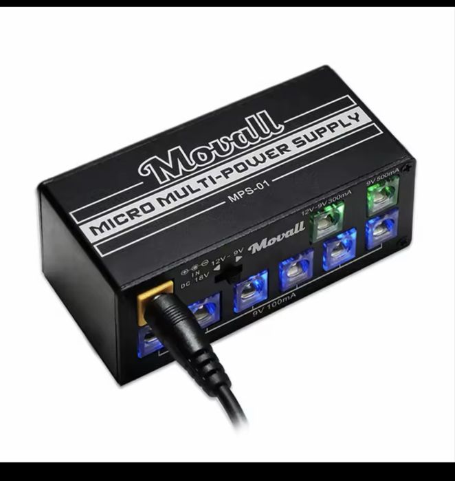 Fonte Movall | 8 Saídas Isoladas | Anti Interferência | Pedalboard Guitarra eletrica