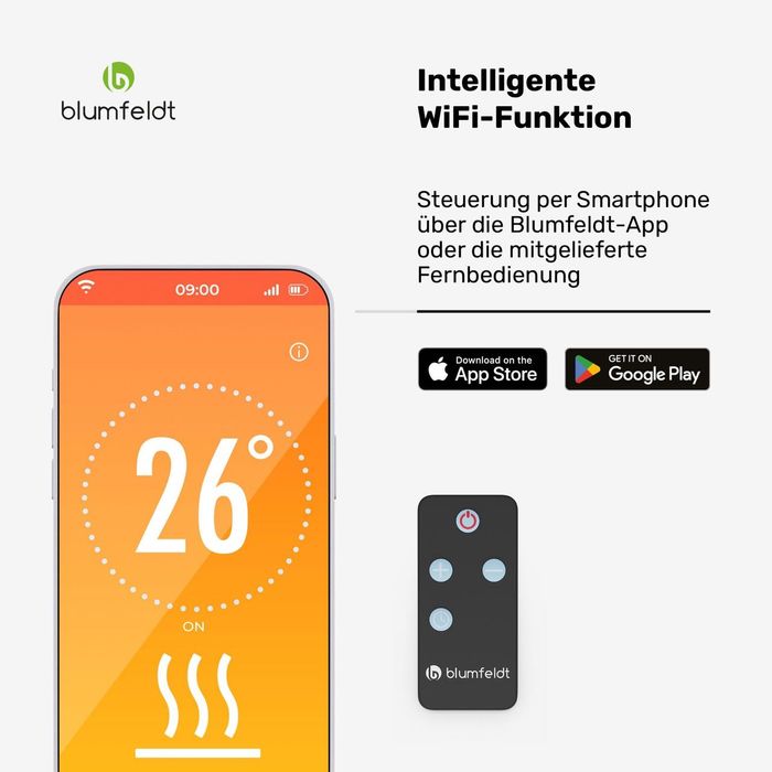 Инфракрасный обогреватель Blumfeldt Gold Bar Slim Smart 3000Вт