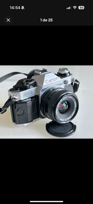 Canon Ae-1 Program + Lente FD 50mm f1.8 como NOVA Alvalade • OLX.pt