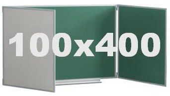 Шкільна дошка комбінована крейда і маркер 100х400 см