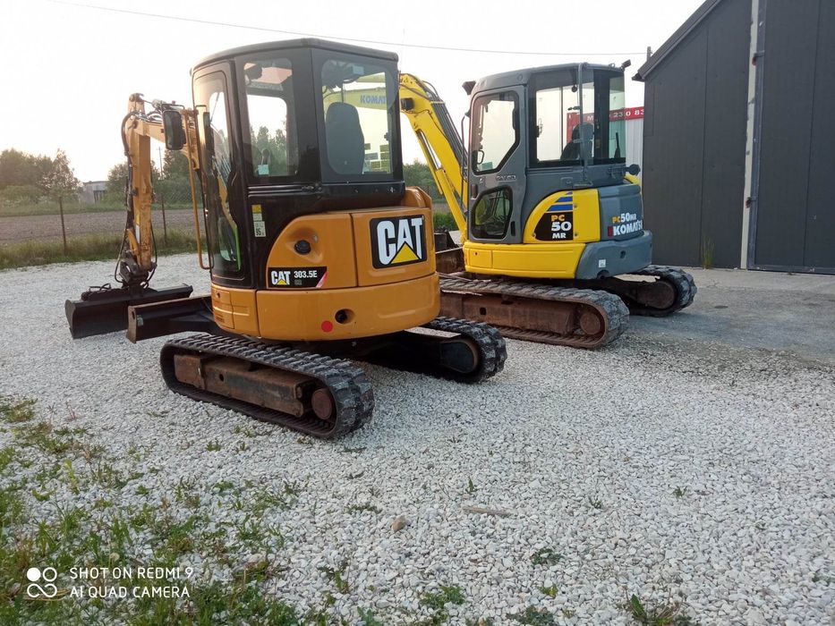 minikoparka koparka wozidło zagęszczarka wypożyczalnia wynajem młot