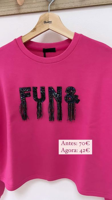 Lote de roupa e calçado