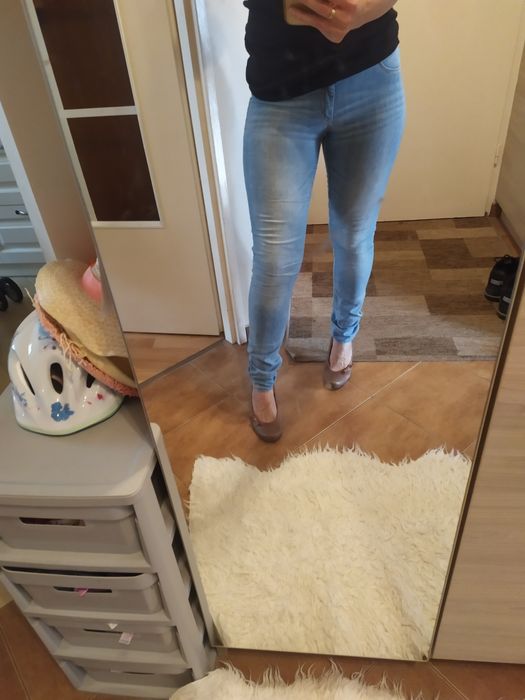 Jeansy dziewczęce 164 cm