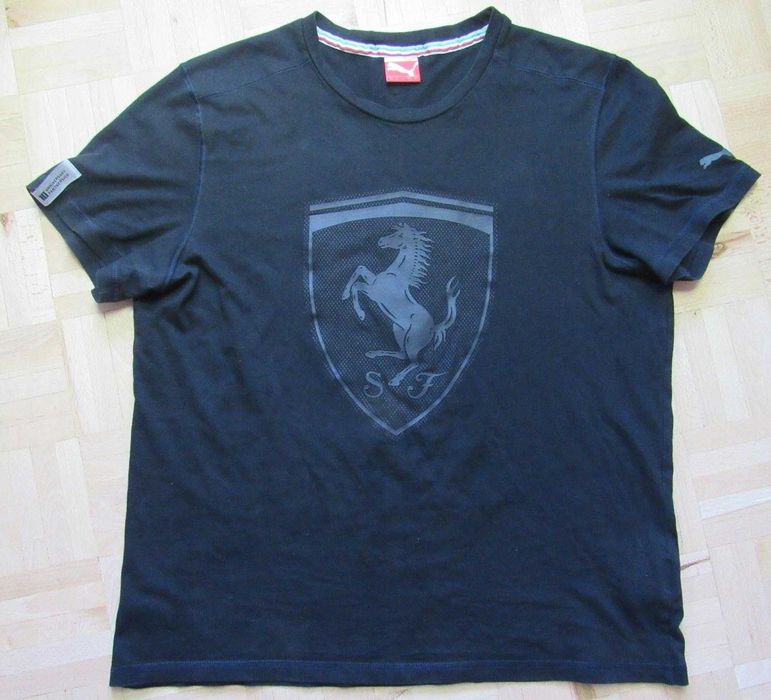Puma Ferrari duże logo ORYGINALNY CZARNY męski T SHIRT L