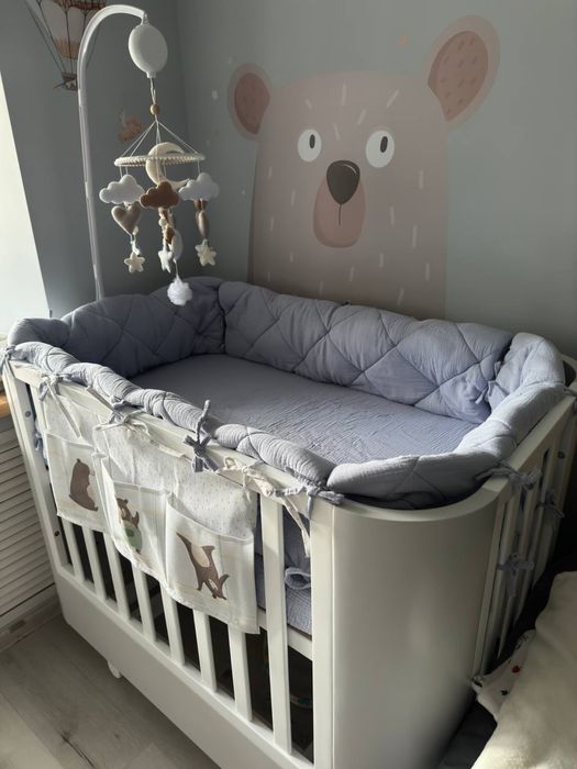 Кроватка детская Бемби + матрас + бортики ( 70 x 120 ) От mamotato.ua