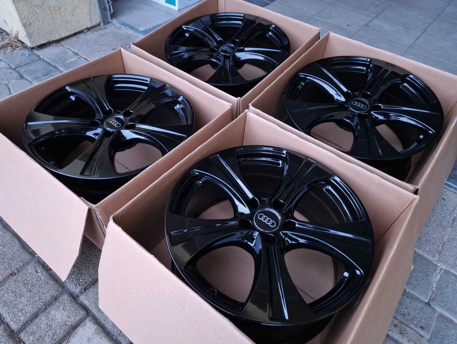 Alufelgi 18 5x112 Audi A4 A5 A6 A7 A8 Q3 Q5 Czarne Oryginalne ! 633#