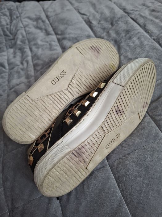 Кеди guess леопардові з шипами