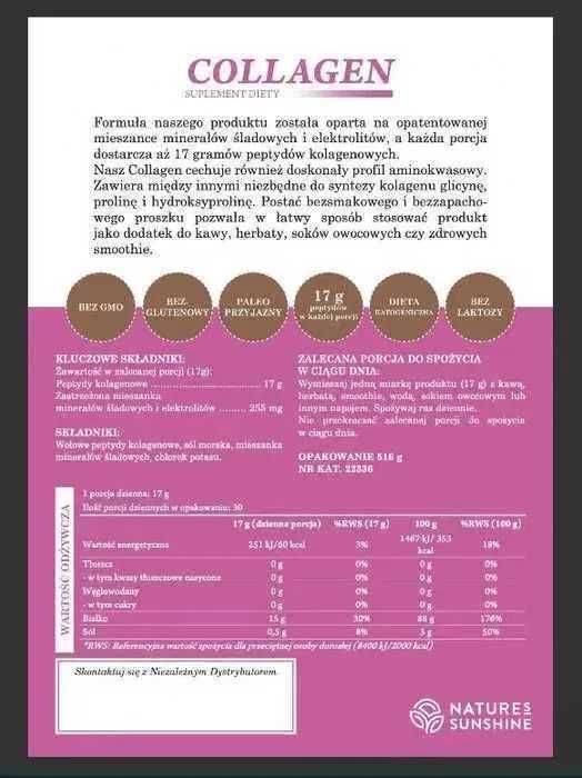 1-PAK Collagen (516g) od Nature's Sunshine