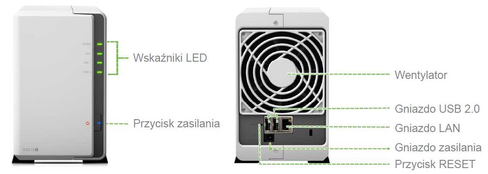 Serwer NAS Synology DS213j