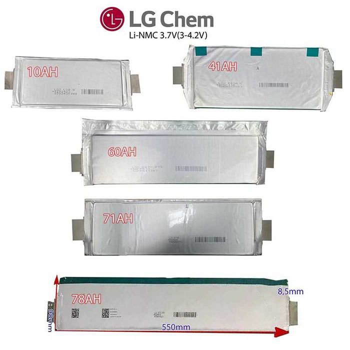 NMC LG Акумулятори LG-chem LGX e34 e41 e66 e71 e78