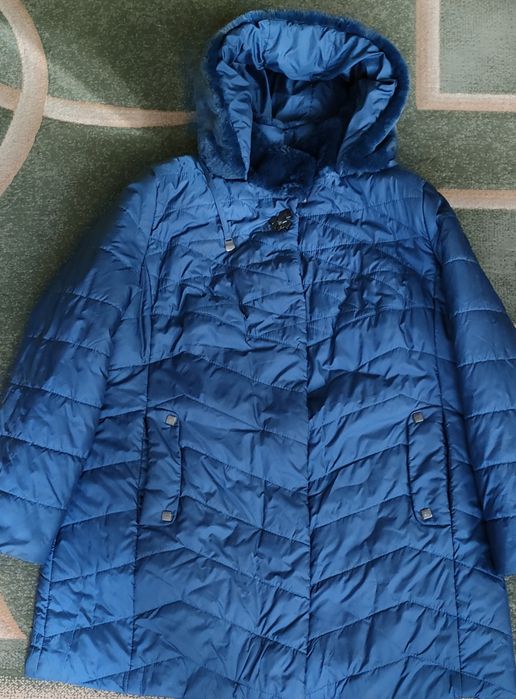 Пальто, довга куртка осінь-зима розмір 56