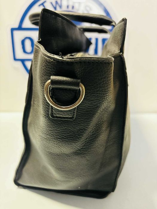 Big Star torba torebka KK574108 czarna oko skóra ćwieki  pasek