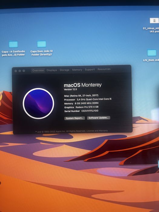 iMac 27" Retina 5K (2017) + Magic Mouse e Teclado Apple