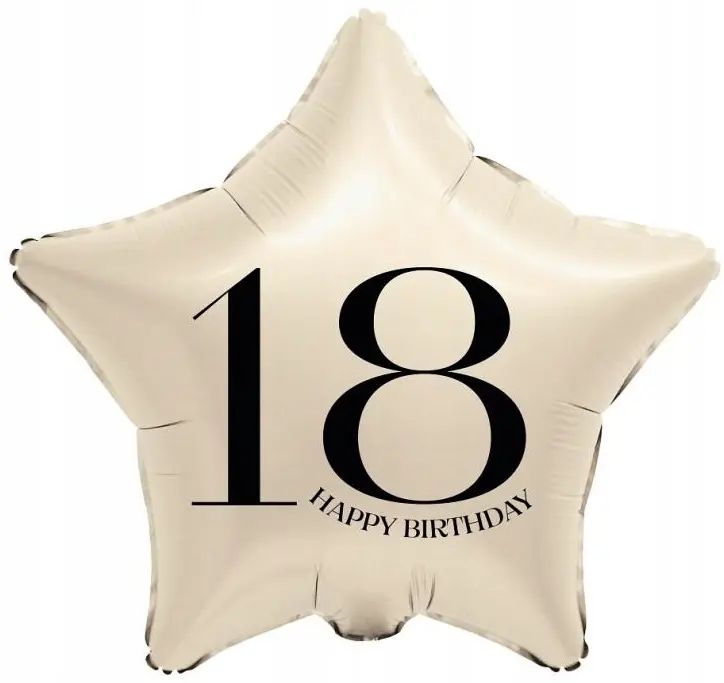 Balon Fol Gwiazda 18 Krem 44cm Go B/c. GoDan
