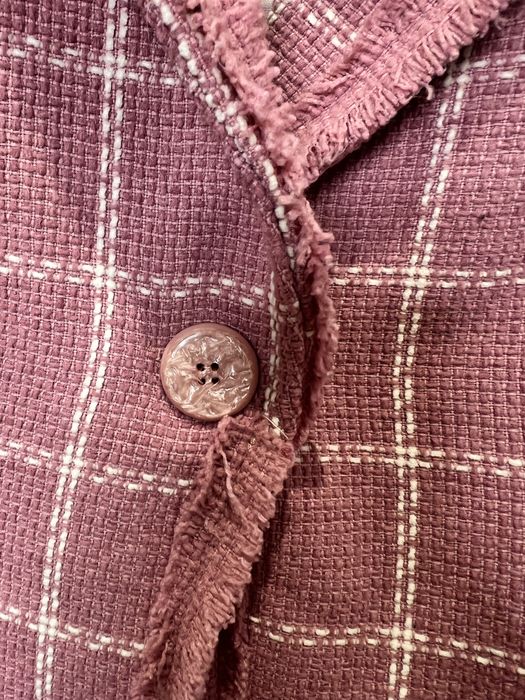 Casaco estilo tweed da marca MABEL, tamanho 42