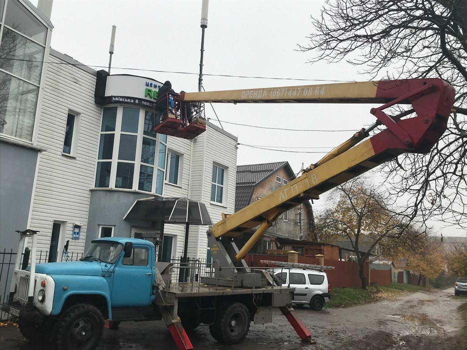 Оренда автовишки АГП-18 Бровари по околицях.