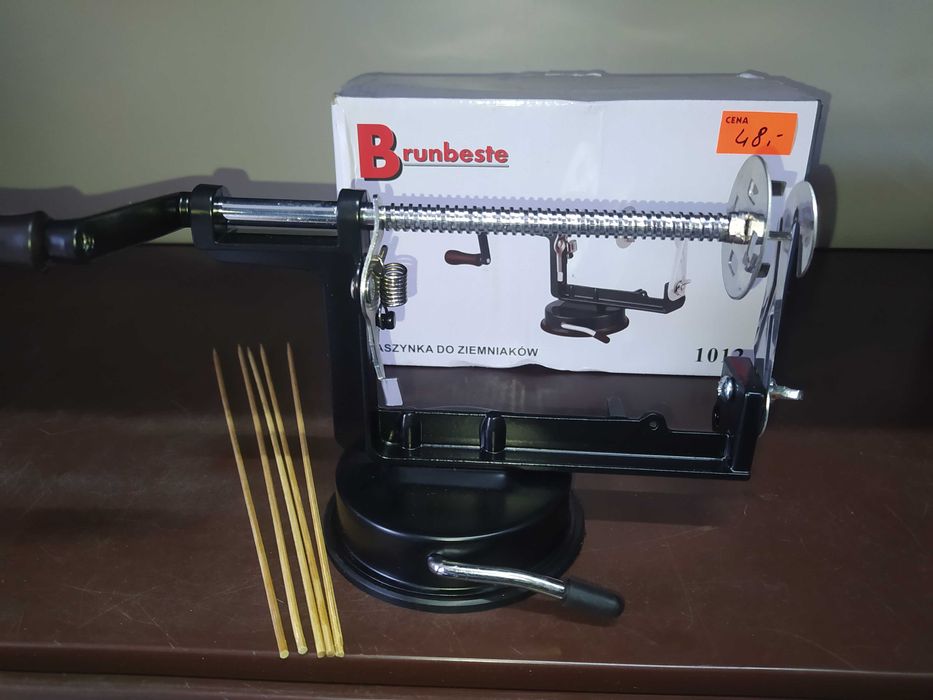 maszynka do obierania ziemniaków kręcona frytka nowa sprawna niemiecka