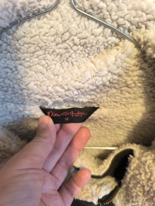 kożuszek góralski kożuch kurtka futerko brązowa strój góralski folk 38