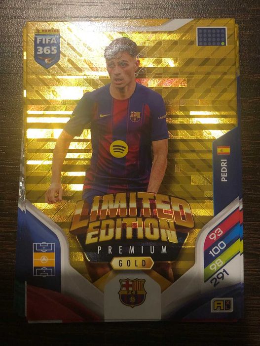 6 szt limited premium gold Kane,Pedri,Vini jr.,Dembele,Alvarez,Szabosz