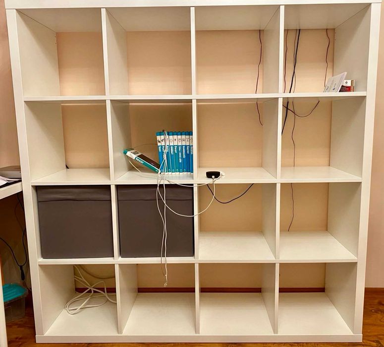 Regał KALLAX 4x4 + wkłady