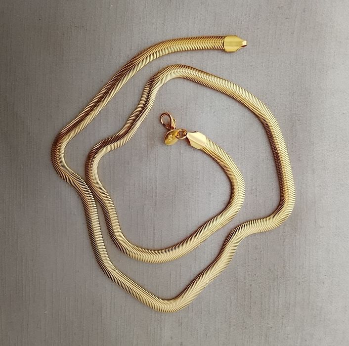 Срібний ланцюжок в позолоті