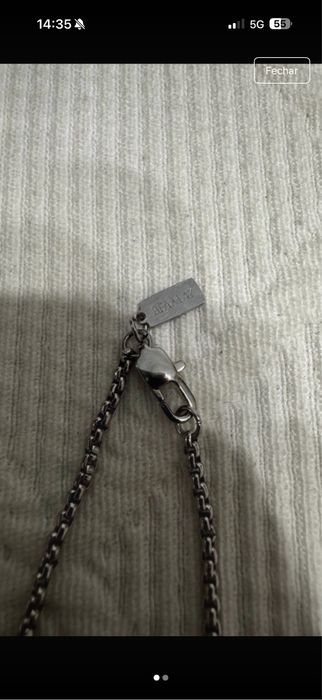 Fio para Homem prateado.