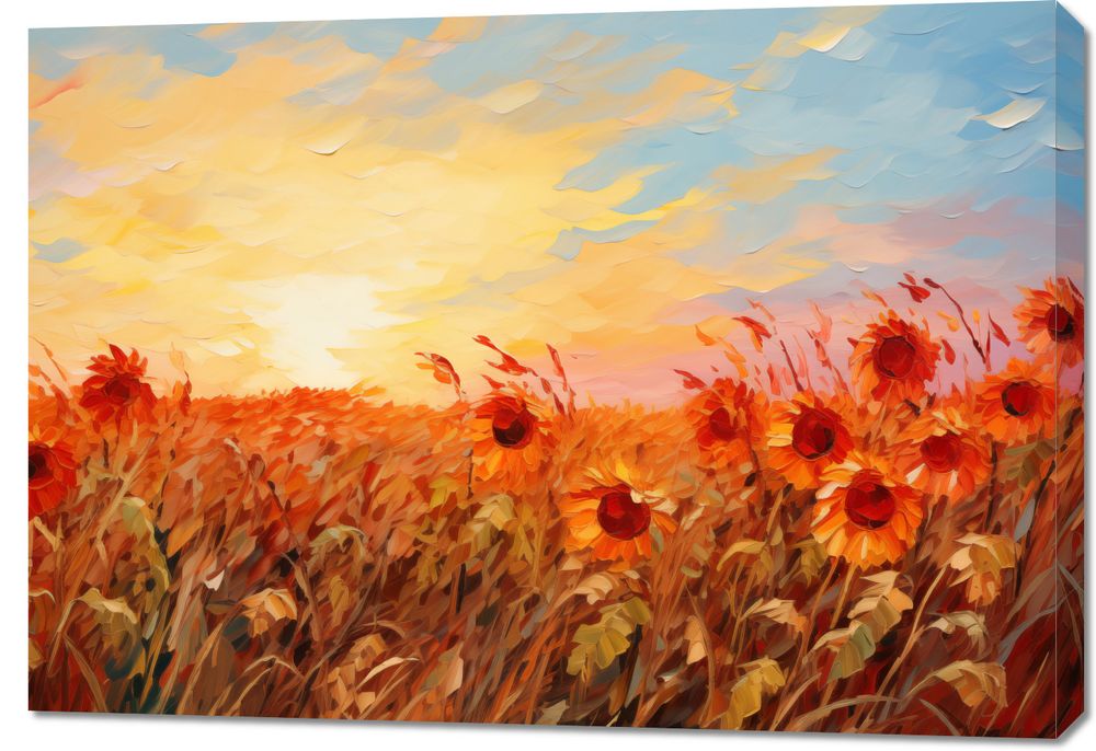 Obraz 100x70cm Płomienie Zmierzchu