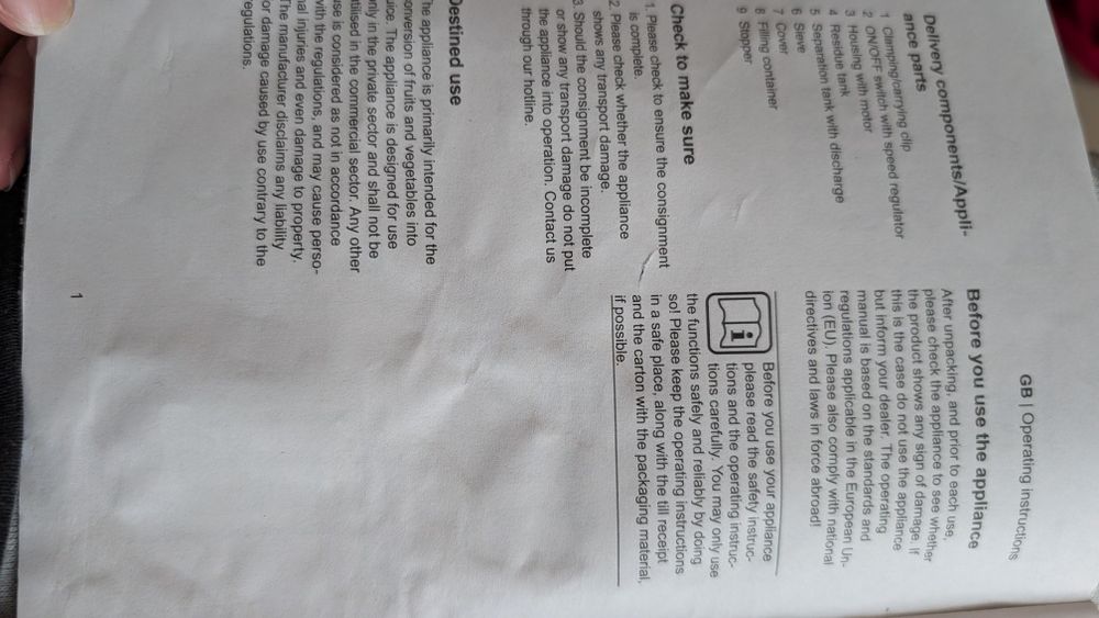 Liquidificador para Legumes e Frutas