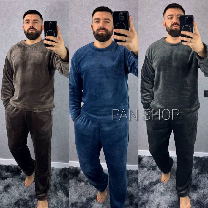 ‼️Чоловіча махрова піжама. ОПТ та роздріб. Розм: М/Л, ХЛ/ХХЛ