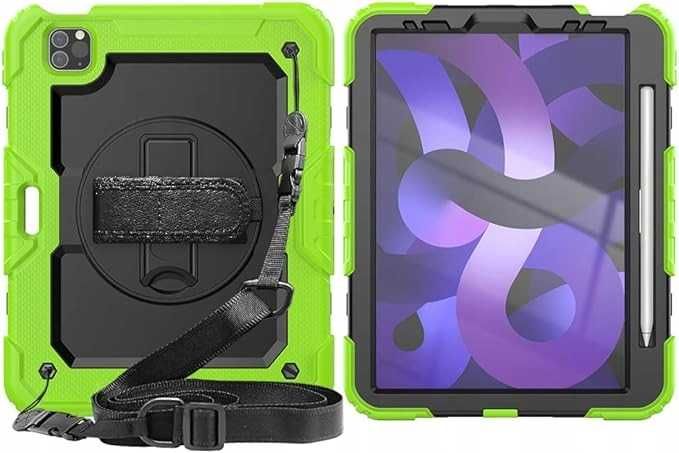 Etui Case do iPad Air 4/5  Pro 11 Pancerne Zielono Czarne