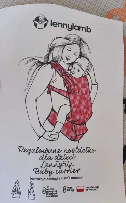 nosidło LennyLamb, model Lenny Up, niebieski