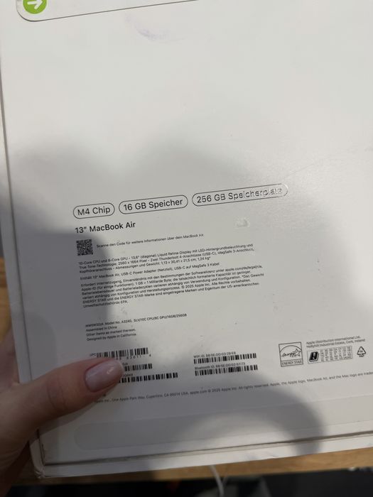 New Apple MacBook Air 13 M4 Silver