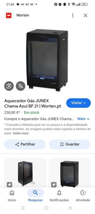Aquecedor a Gás Junex
