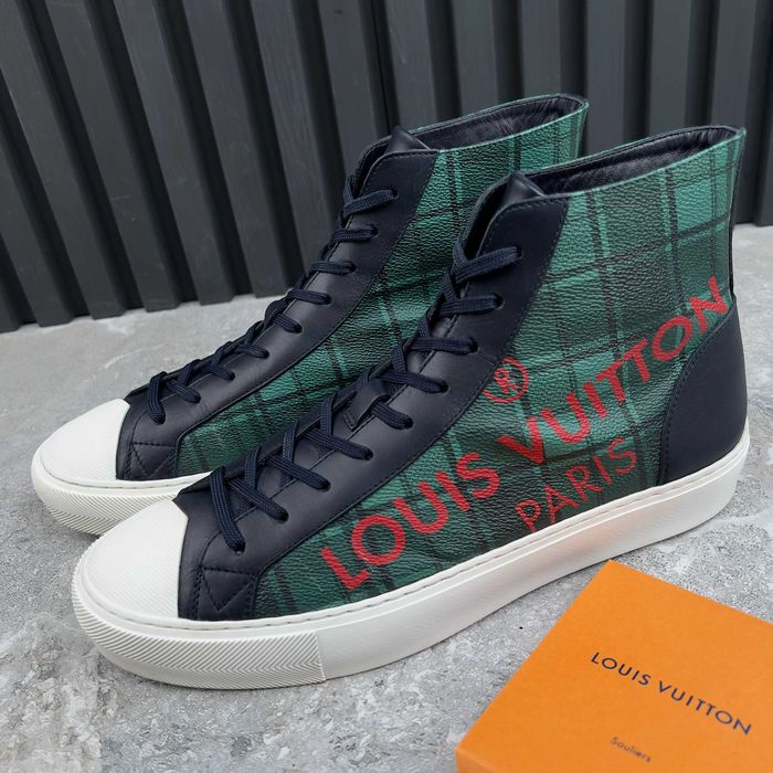 Louis Vuitton Tattoo Sneakers Damier Чоловічі високі кросівки шкіра оригінал 41 EUR