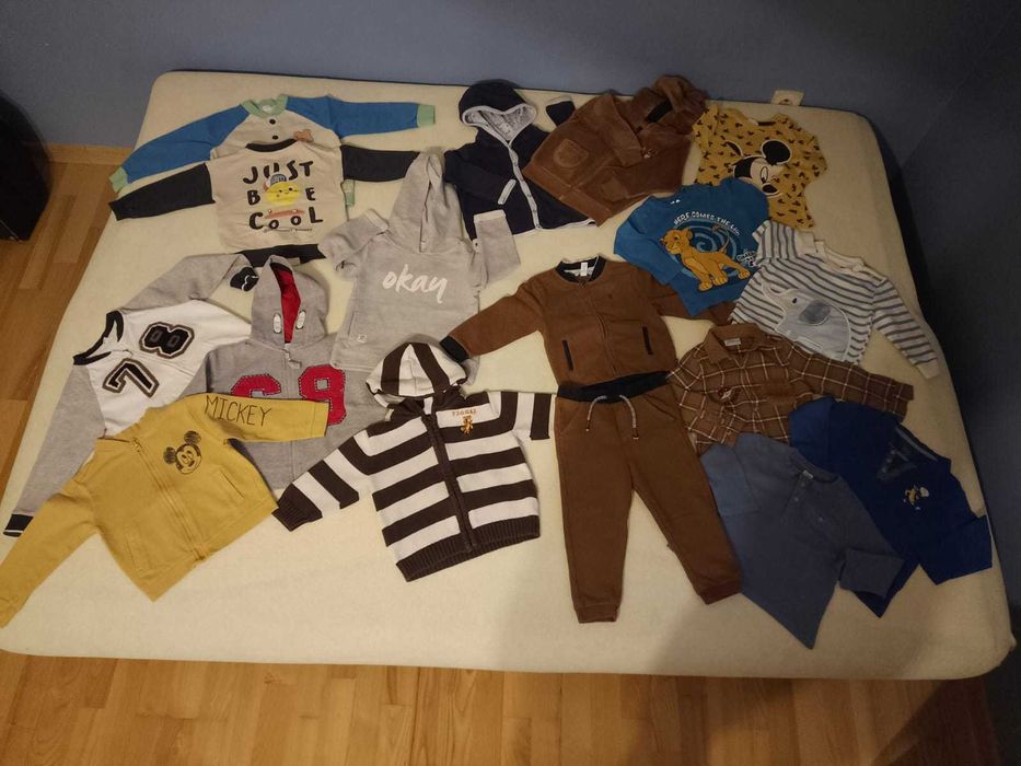 praktyczne ubranka dla chłopca MEGA OGROMNA paka rozmiar 86