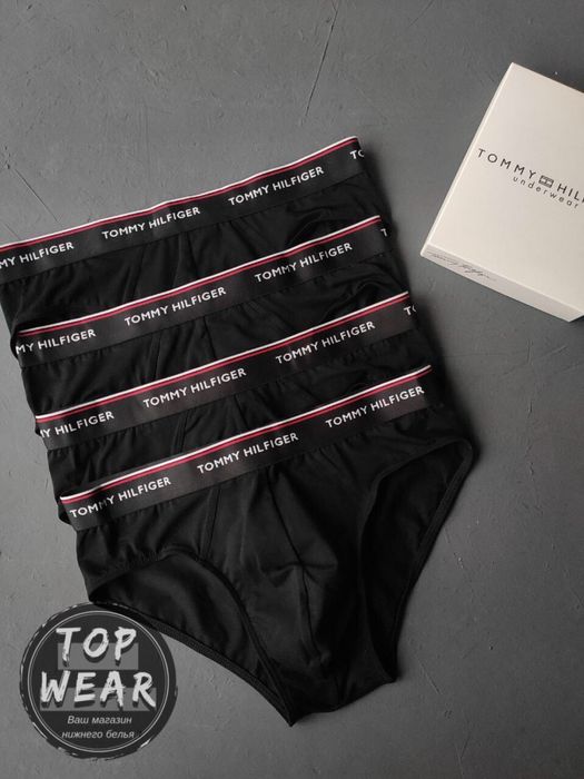 Чоловічій набір трусів плавок Tommy Hilfiger TOTAL BLACK