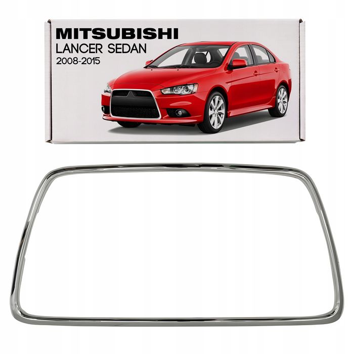 mitsubishi lancer viii sedan 2008-2015 chrom ramka grilla 6400b398 + śruby
