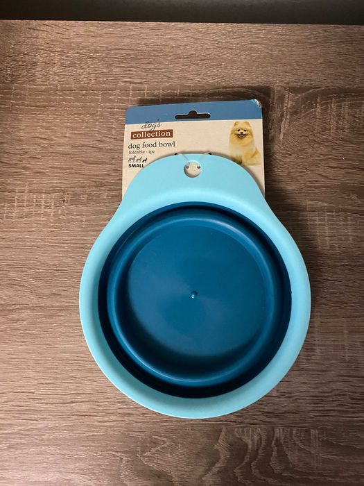 Silikonowa składana miska dla psa i kota turystyczna