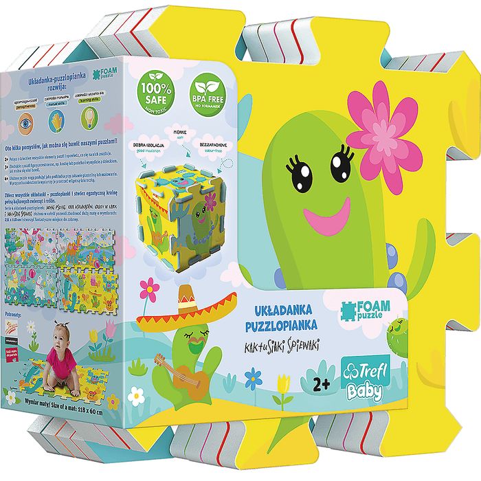 Puzzlopianka Układanka Kaktusiaki Śpiewaki 61265. Nowy Produkt