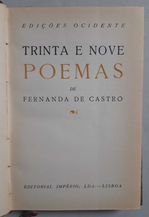 Livro PA-2 - Fernando de Castro - Trinta e Nove Poemas