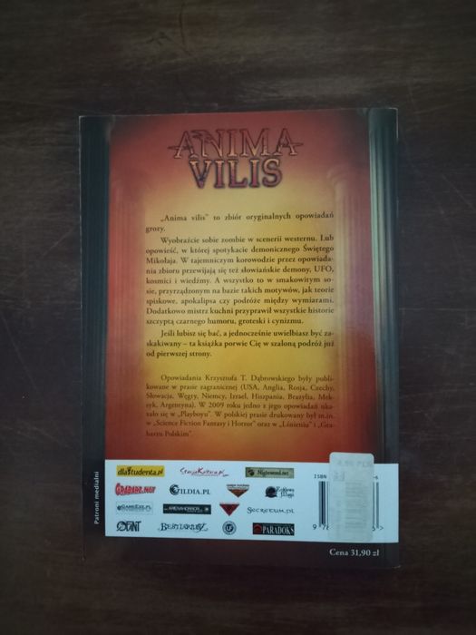 Anima Vilis Krzysztof T. Dąbrowski wyd. I