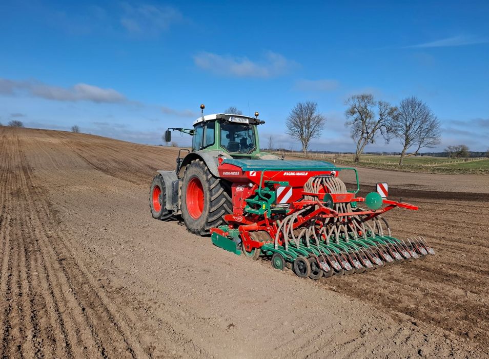 Usługi rolnicze siew zbóż i  kukurydzy